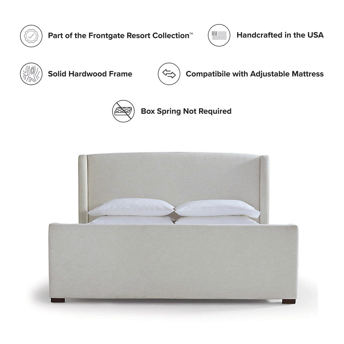 Frontgate Resort Collection Upholstered Bed - Image 3