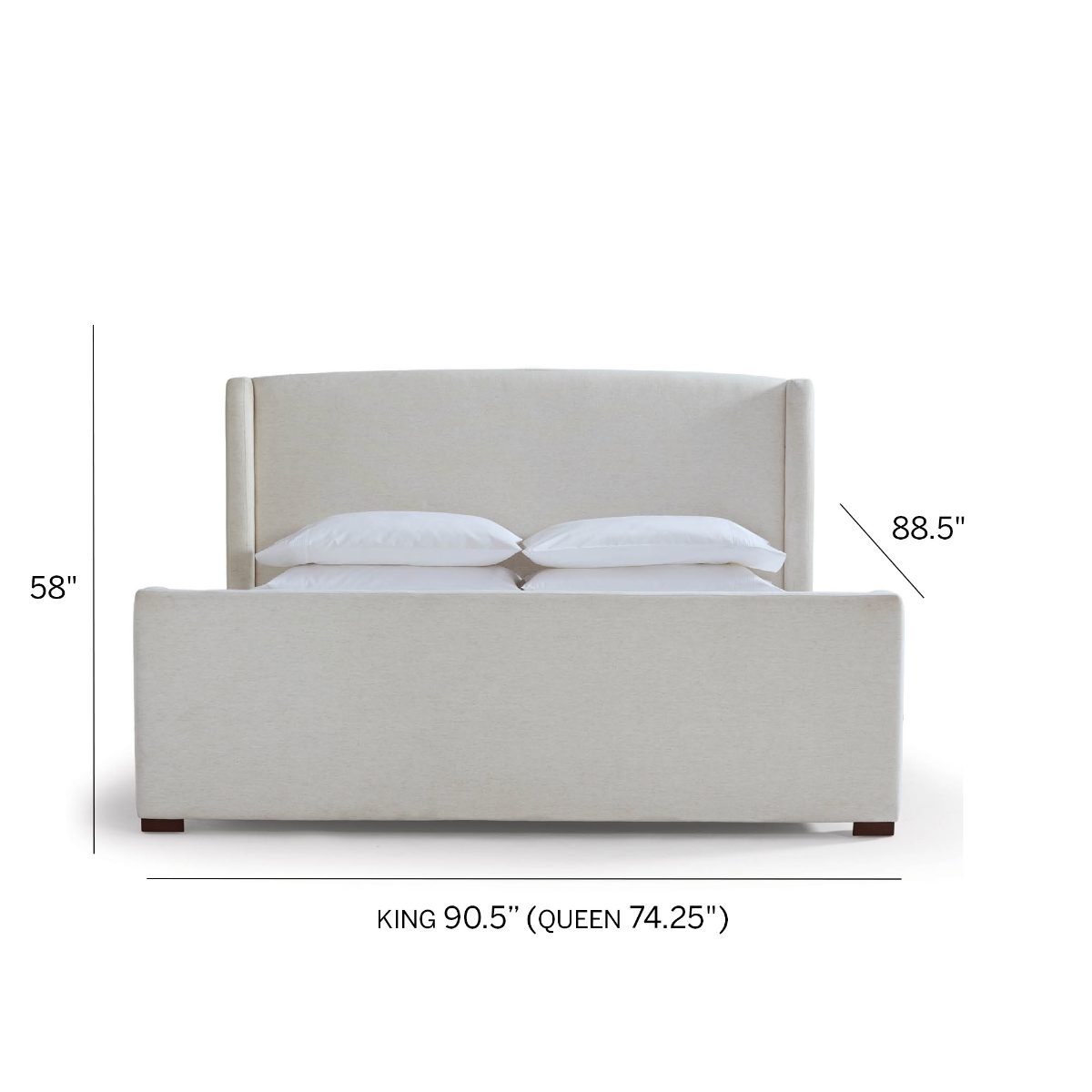 Frontgate Resort Collection Upholstered Bed - Image 5