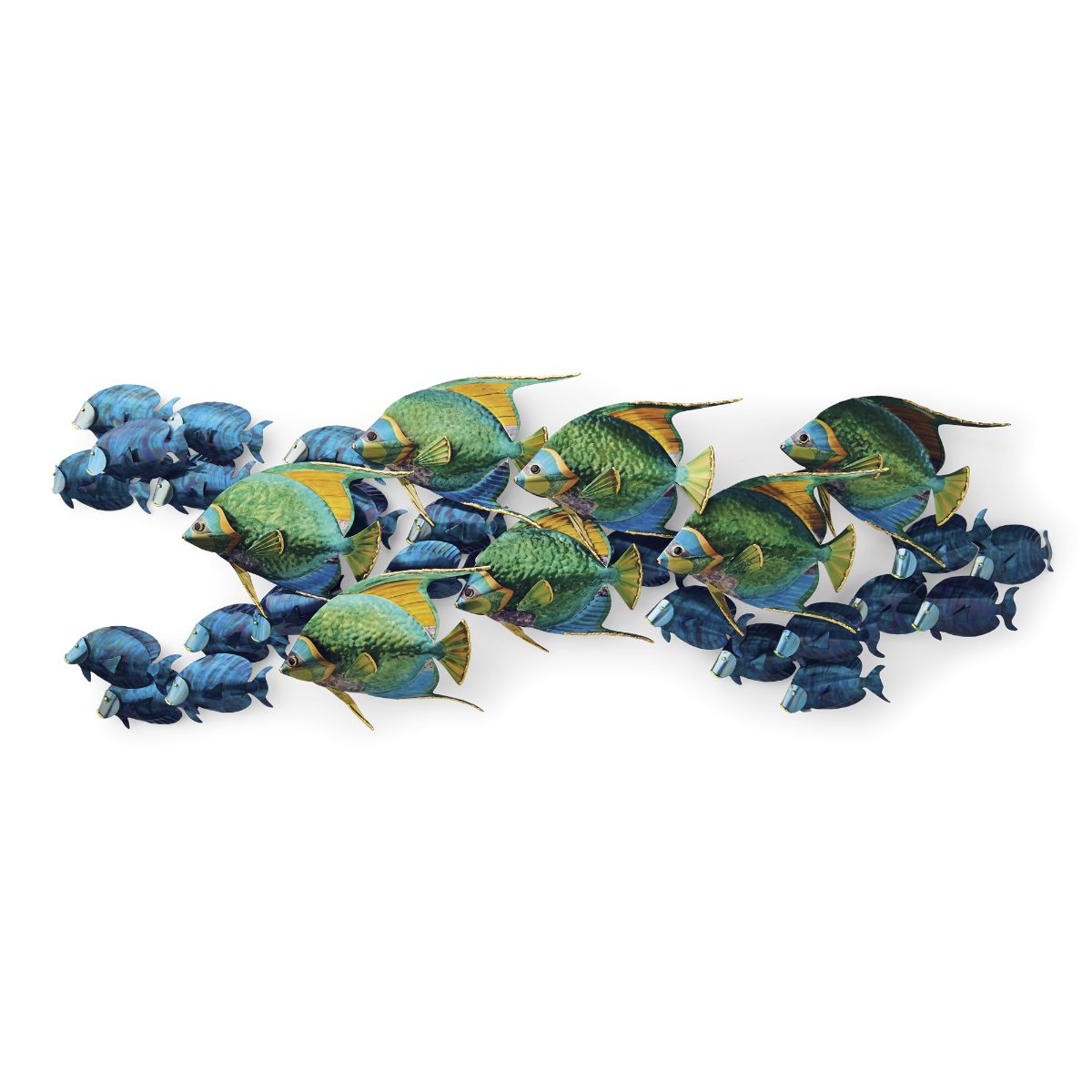 Angelfish and Blue Tang School Indoor/Outdoor Wall Art - Image 4