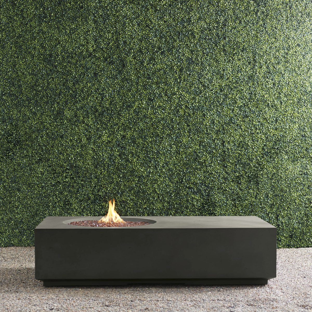 Amalea Fire Table in White Finish