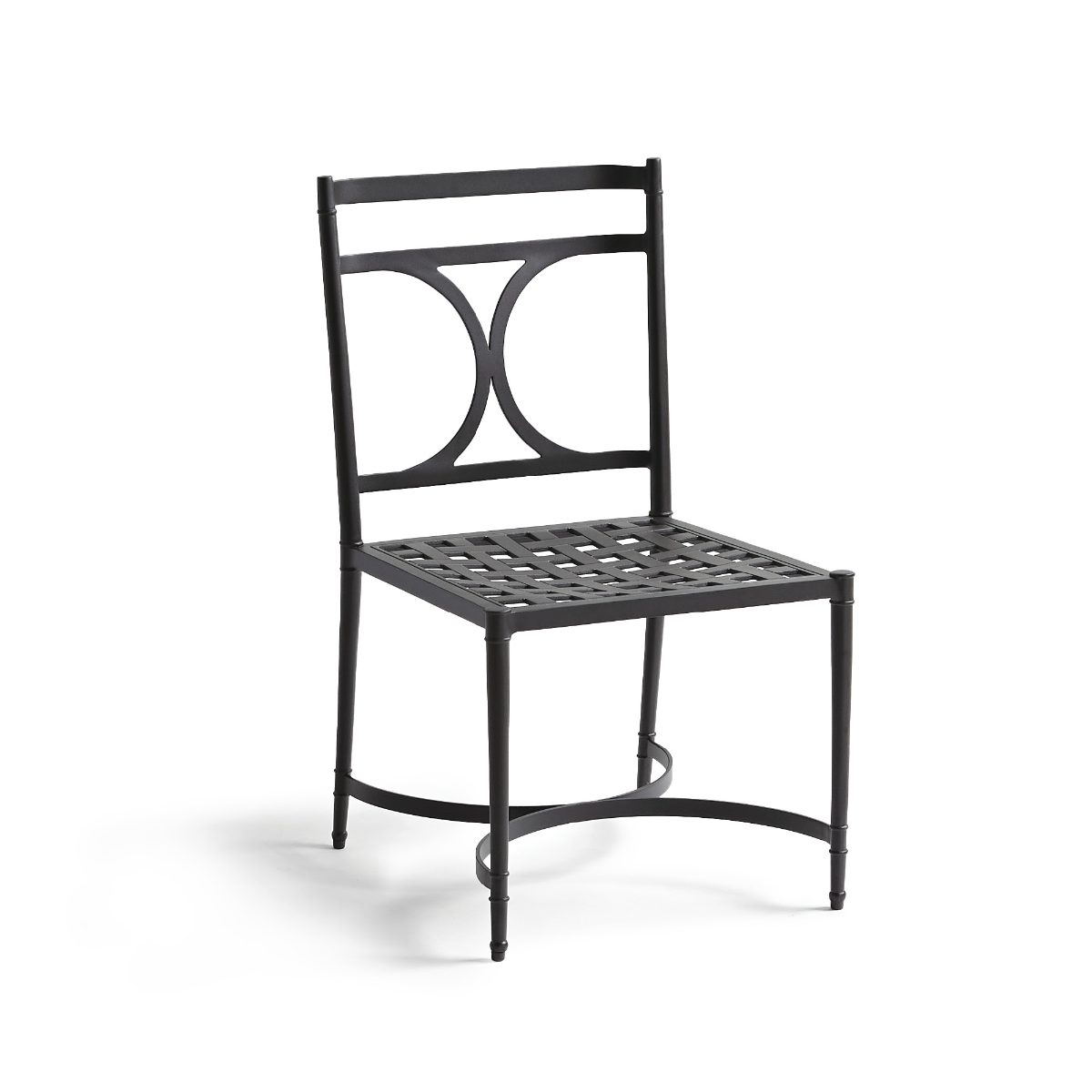 Angelina Dining Side Chairs in Jet Black Aluminum, Set of Two - Image 5