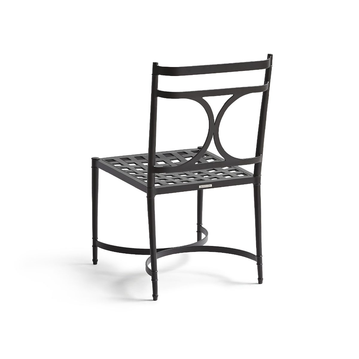 Angelina Dining Side Chairs in Jet Black Aluminum, Set of Two - Image 6