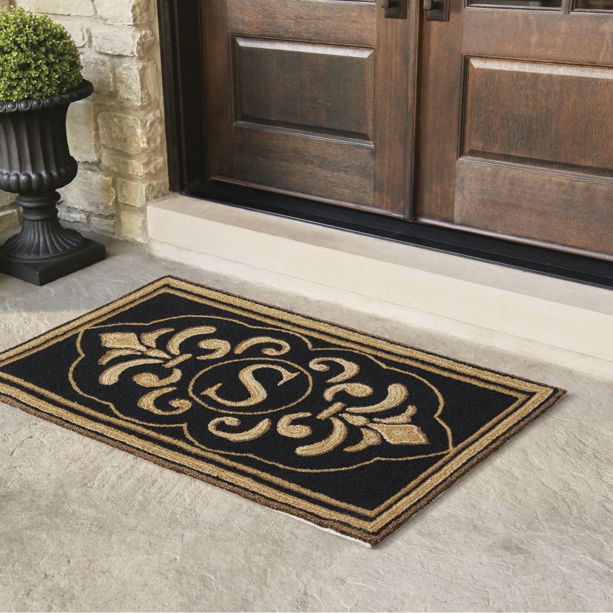 Alternative view of Crestview Monogram Door Mat