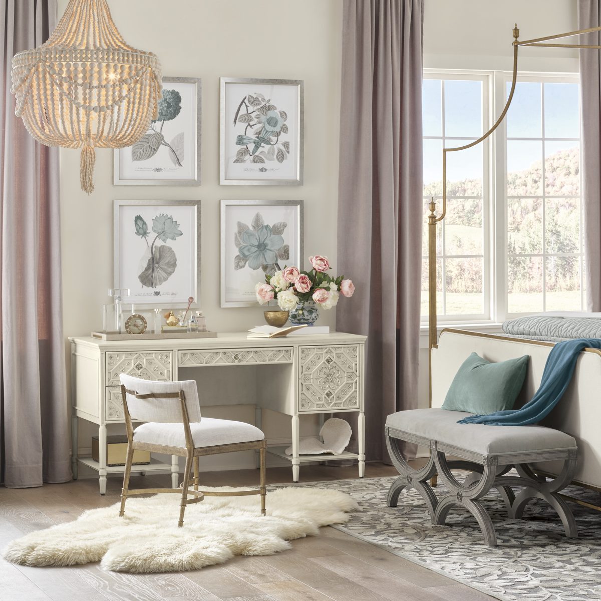 Angelina Vanity Stool - Image 3