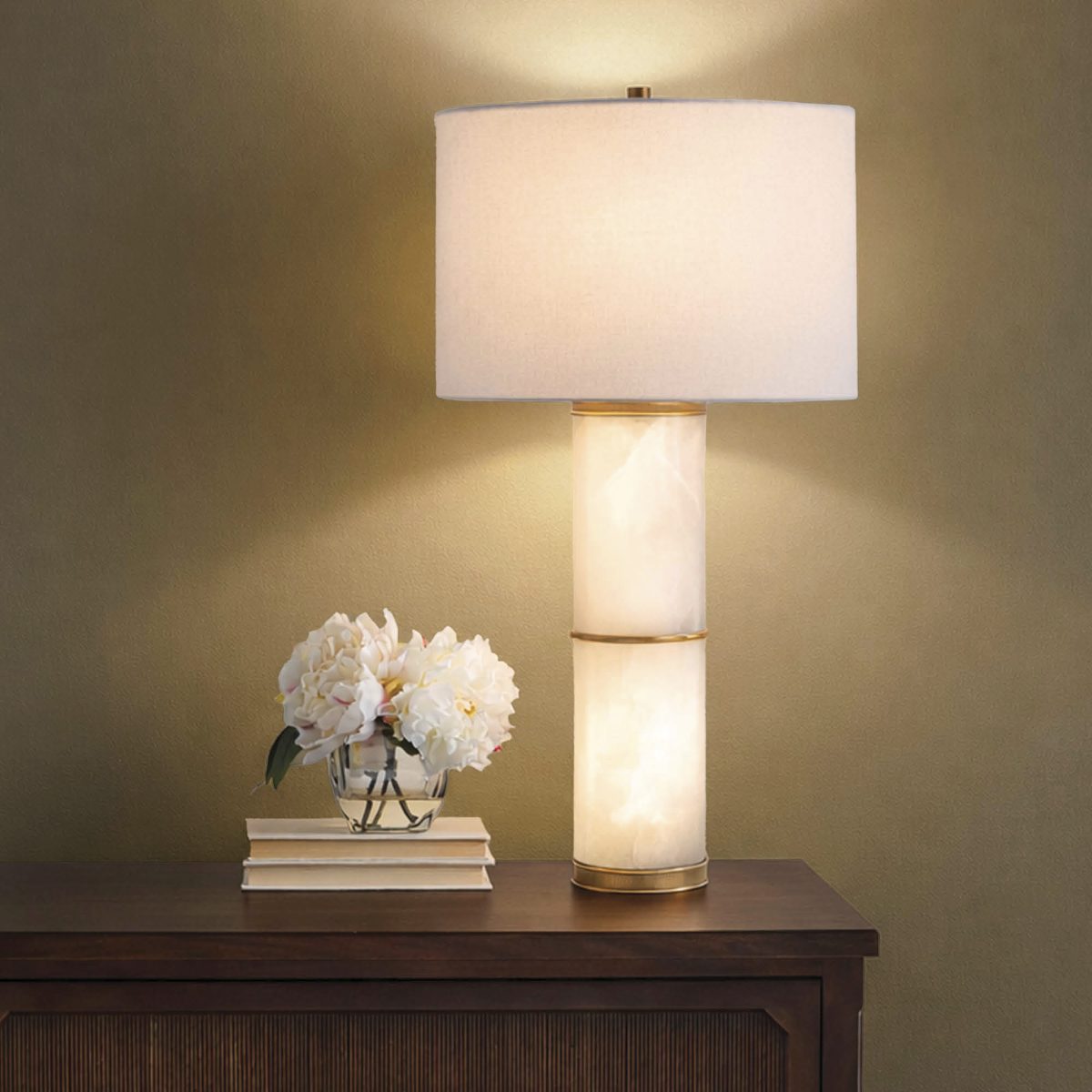 Antioch Illuminating Alabaster Table Lamp