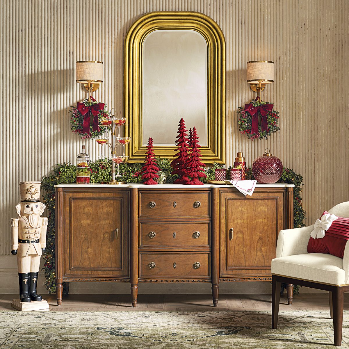 Crimson Flocked Tree - Image 3