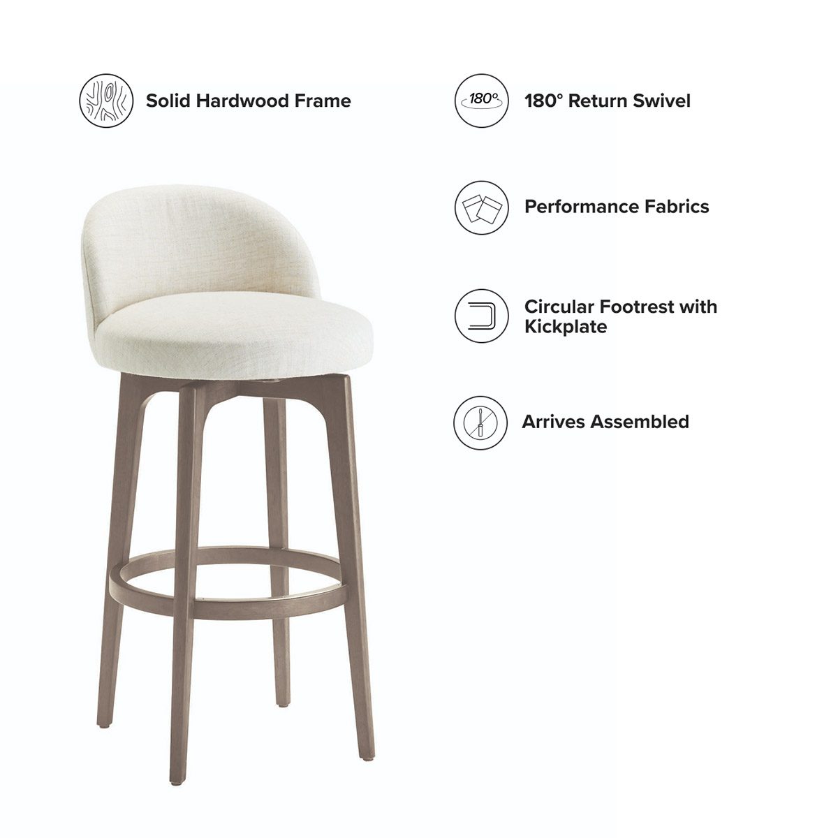 August Swivel Bar & Counter Stools - Image 3