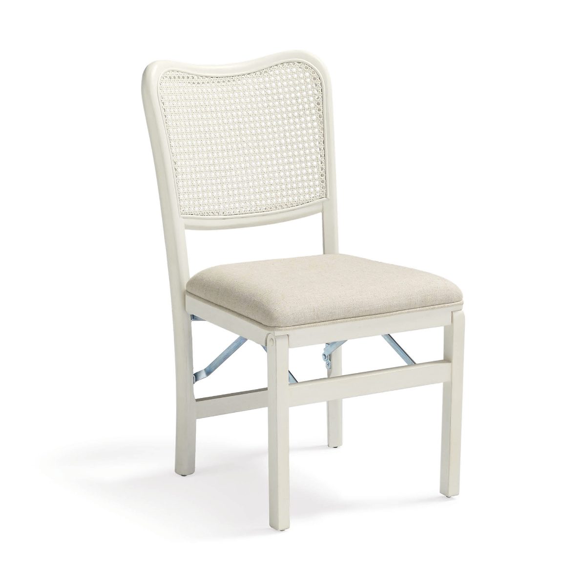 Cane Folding Chairs, Set of Two - Image 3
