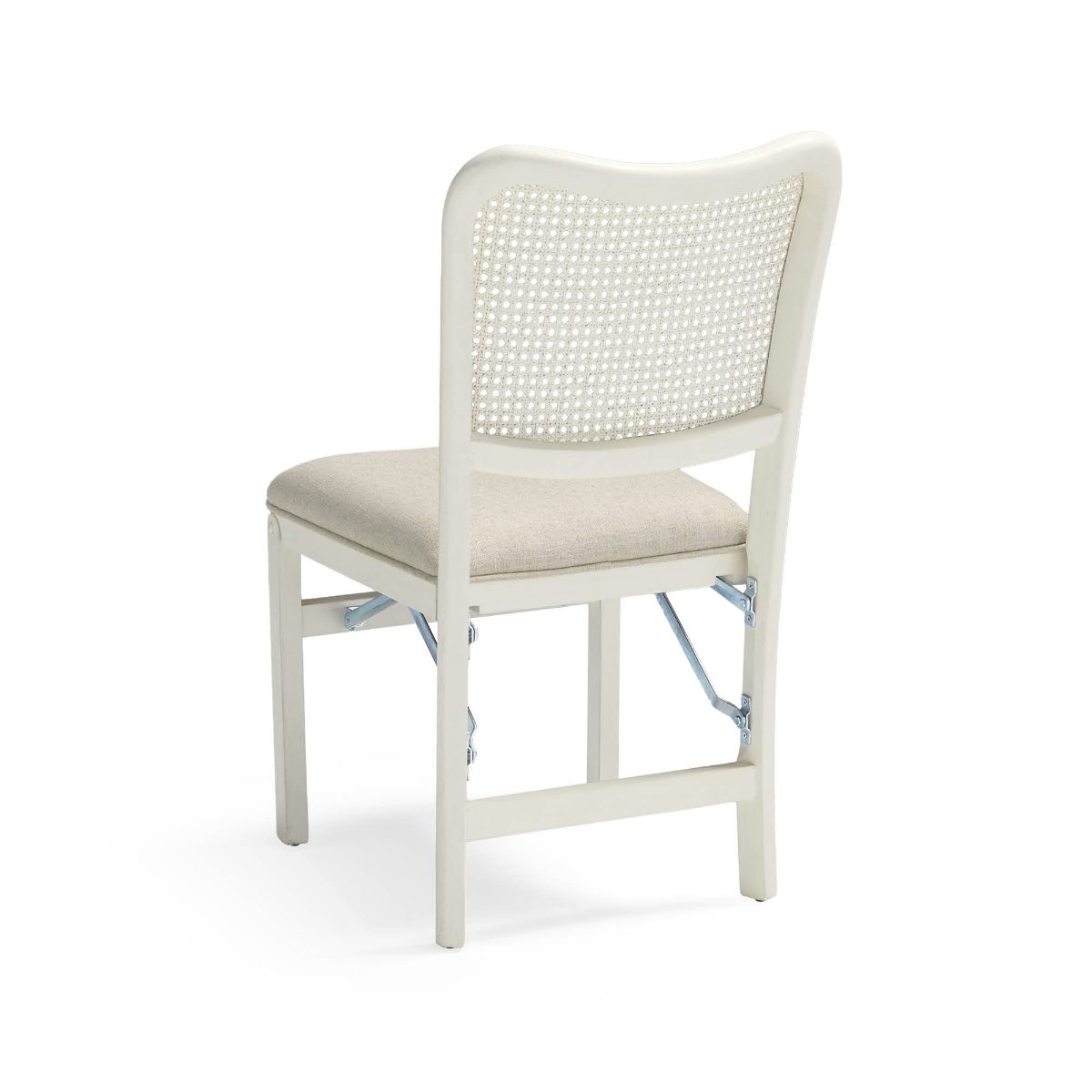 Cane Folding Chairs, Set of Two - Image 4