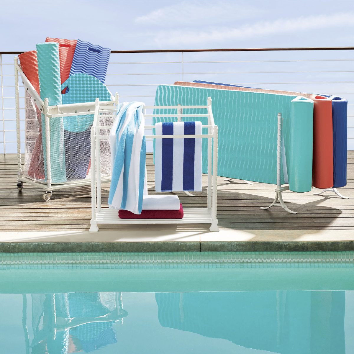 Alternative view of Sinclair Pool Storage Cart