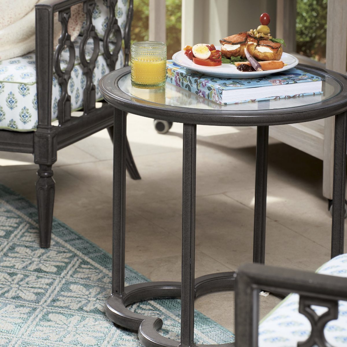 Avery Coffee Table in Slate Aluminum - Image 3