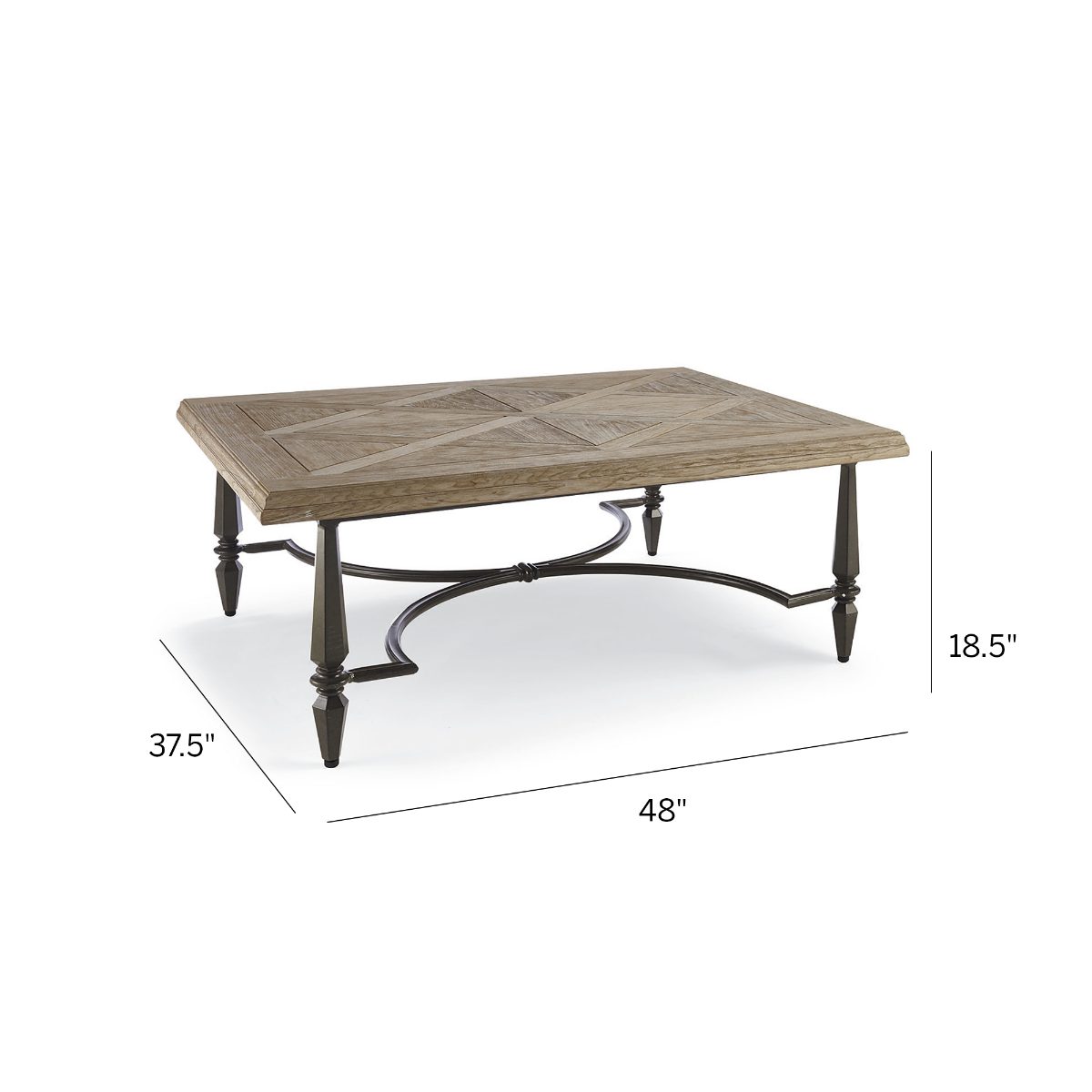Avery Coffee Table in Slate Aluminum - Image 5