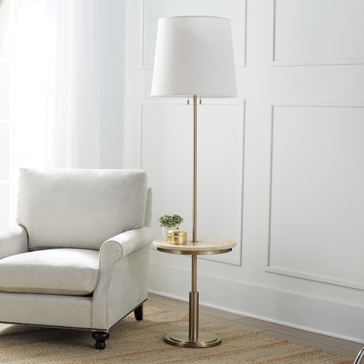 Alternative view of Berkshire Floor Lamp with Table