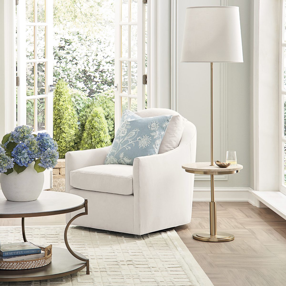 Berkshire Floor Lamp with Table - Image 3