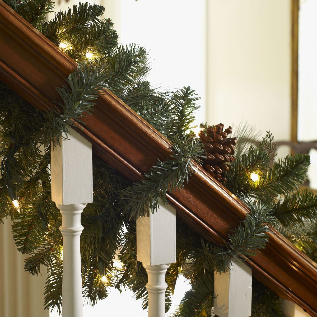 Alternative view of Set of 20 Faux-pine Garland Ties