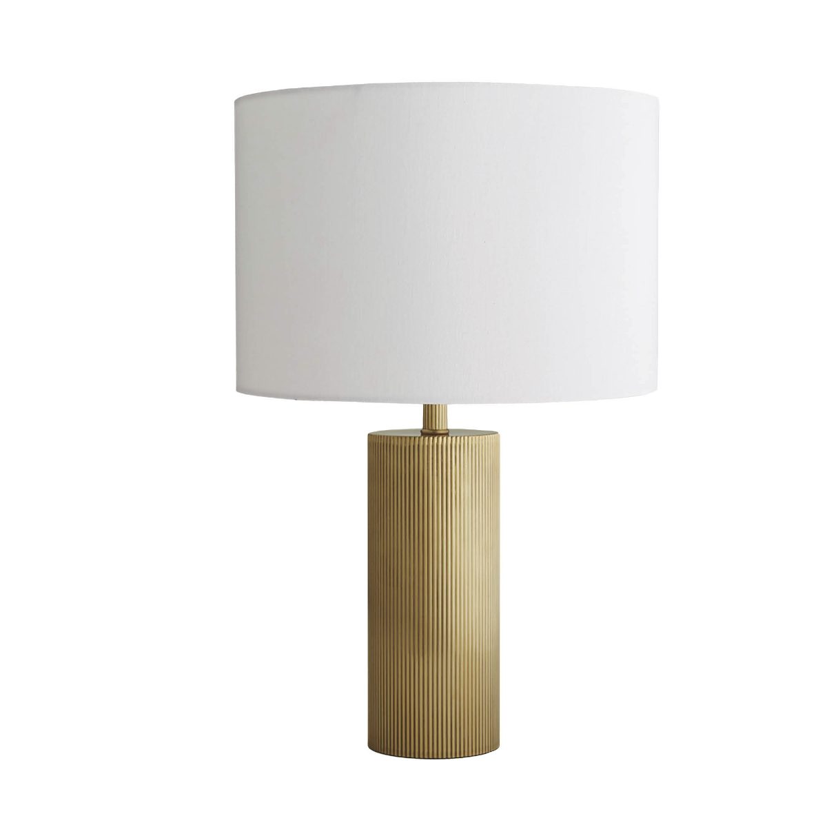 Calloway Ribbed Brass Table Lamp - Image 6
