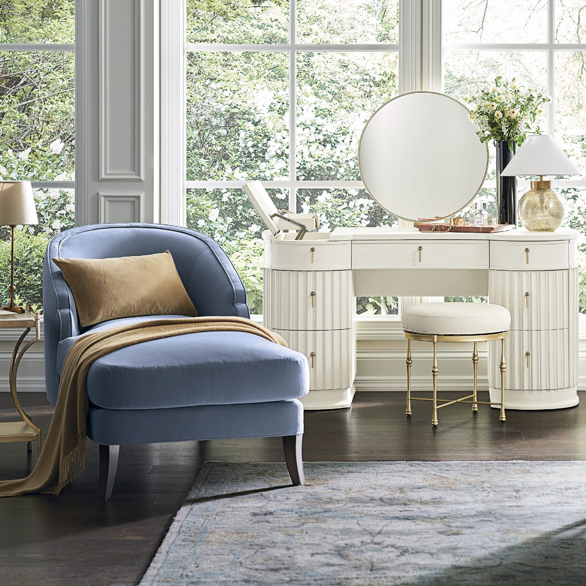 Alternative view of Cade Swivel Vanity Stool