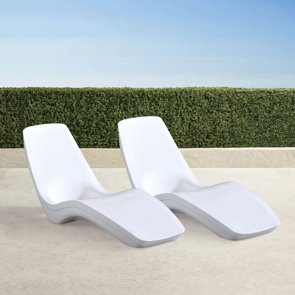 Bali Water Chaise Lounge, Set of Two