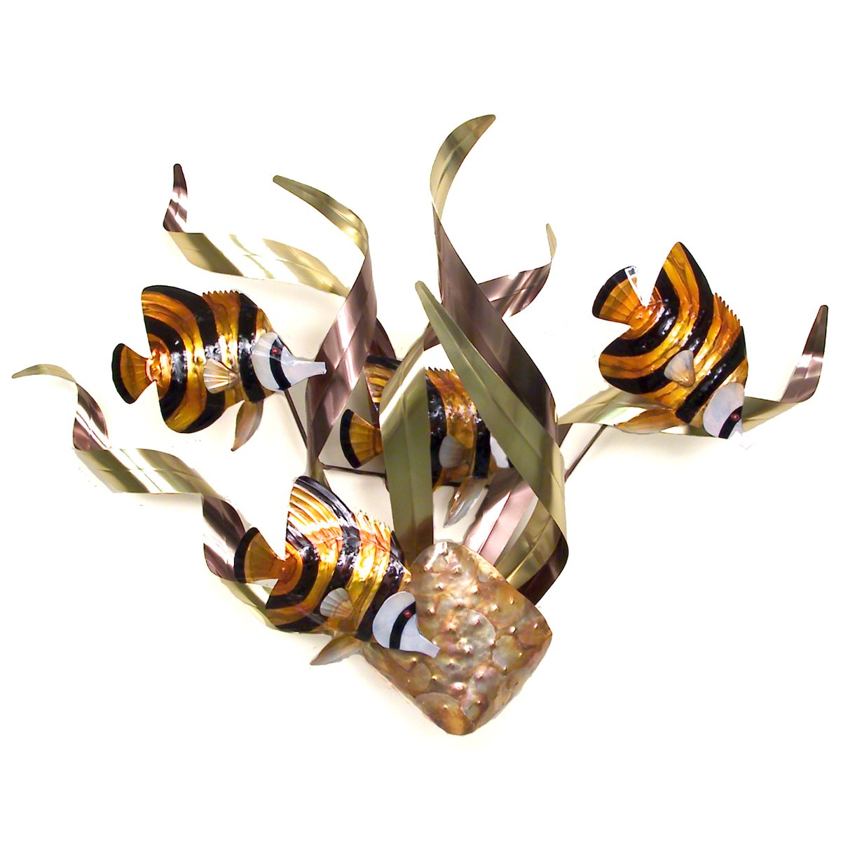 Banded Angel Fish Indoor/Outdoor Wall Art
