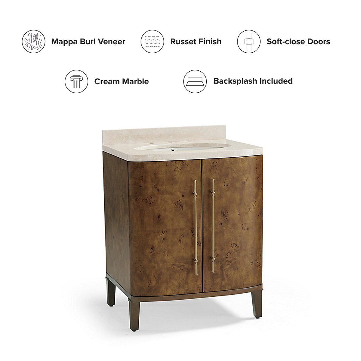 Brando 27" Powder Bath Vanity - Image 3