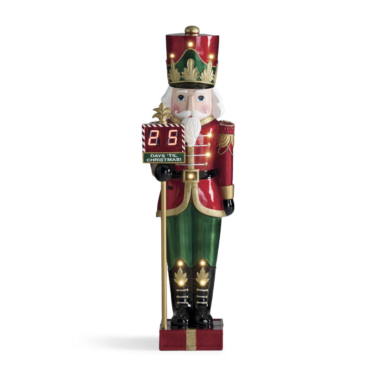 4 ft. LED Christmas Countdown Nutcracker - Image 3