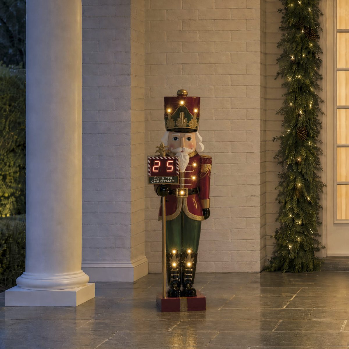 4 ft. LED Christmas Countdown Nutcracker