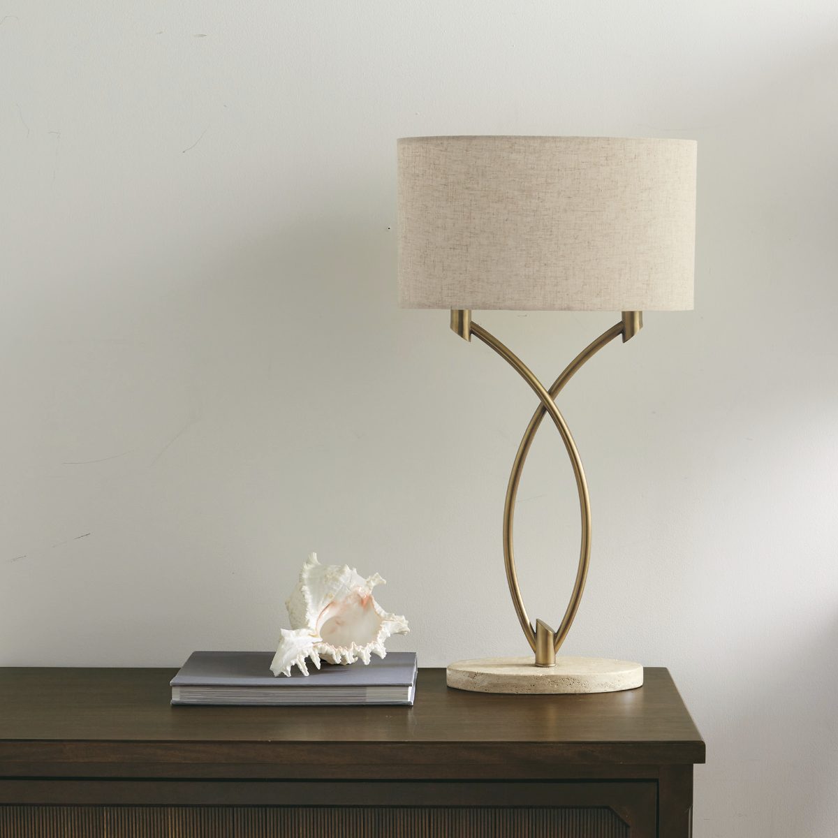 Alternative view of Carrin Twin Arm Table Lamp