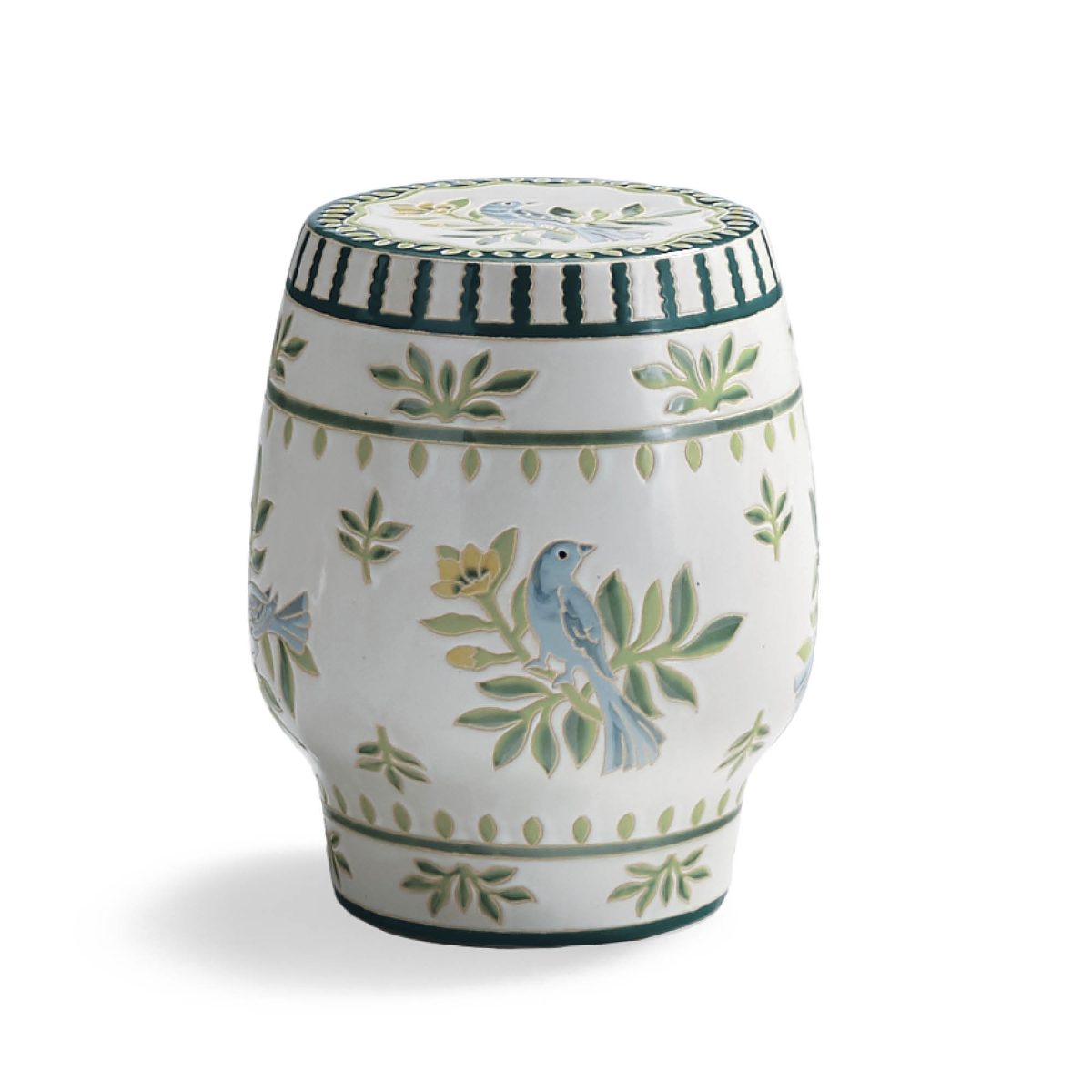 Alternative view of Delia Handpainted Accent Stool