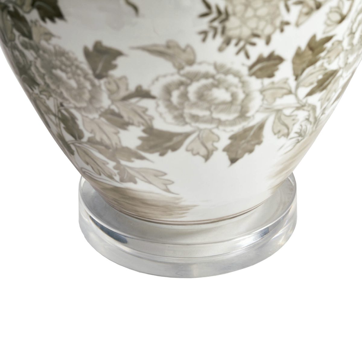Chocolate Ming Handpainted Table Lamp - Image 4