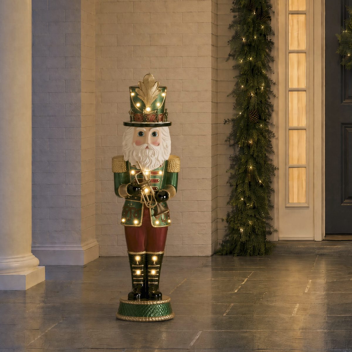 4ft. LED Holiday Trumpeter Nutcracker