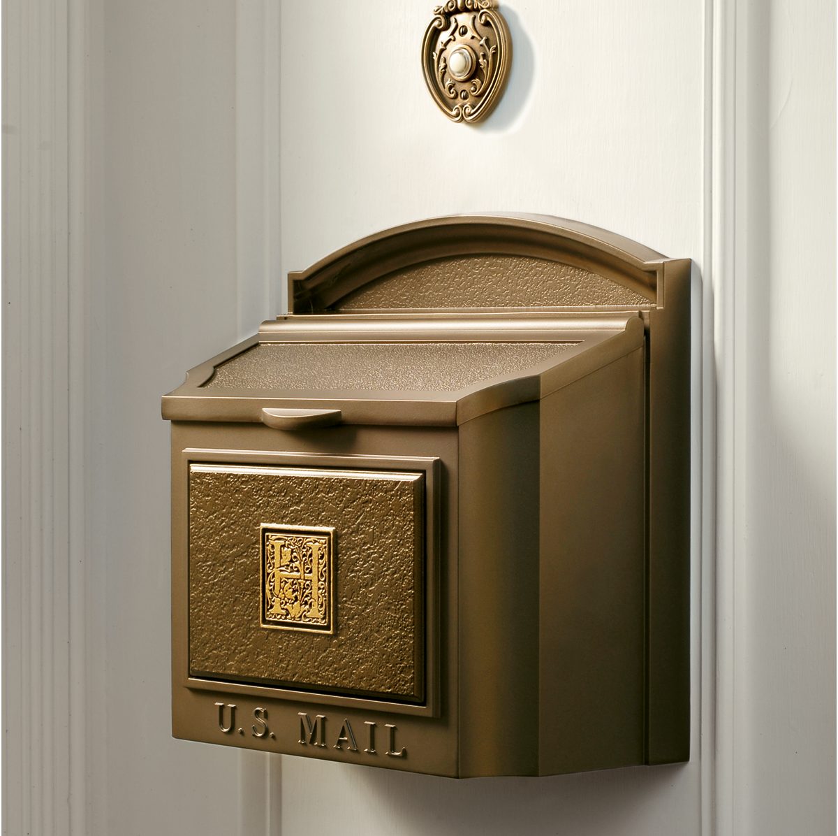 Alternative view of Capitol Monogrammed Wall-mount Mailbox