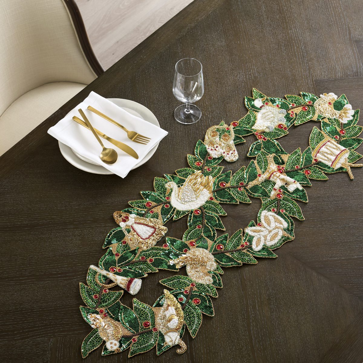 Christmas Carol Table Runner