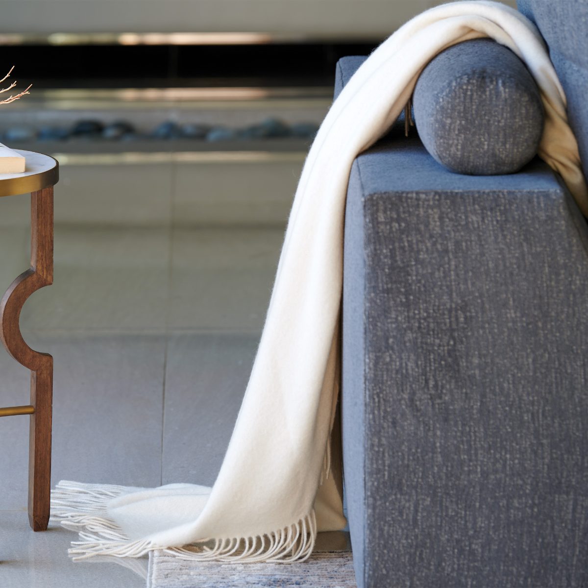 Cashmere Fringe Throw - Image 6