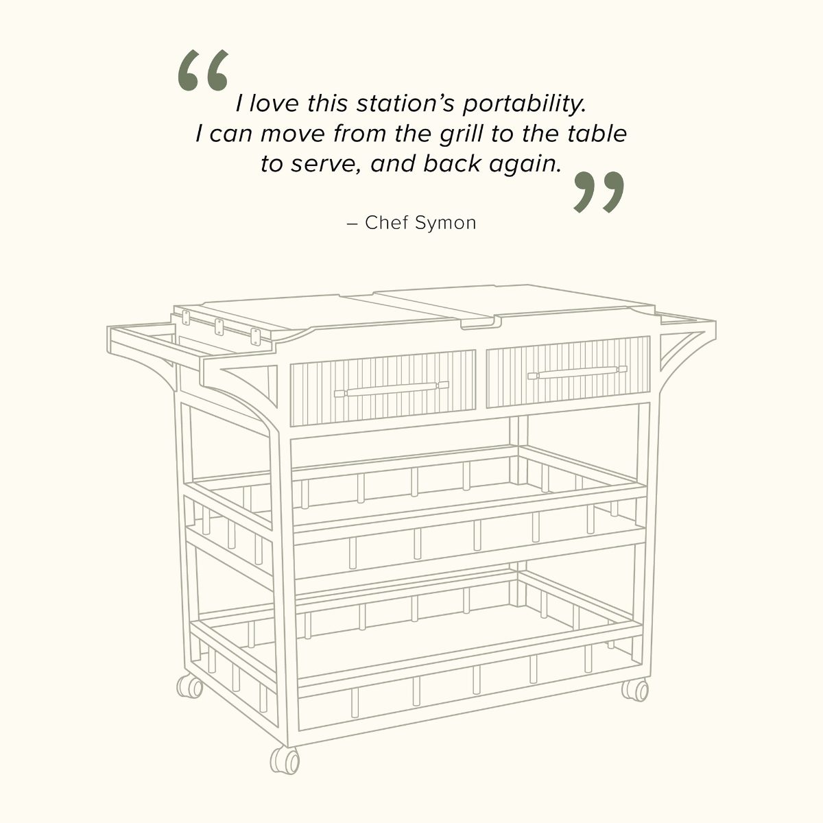 Chef Symon Bar Cart - Image 3