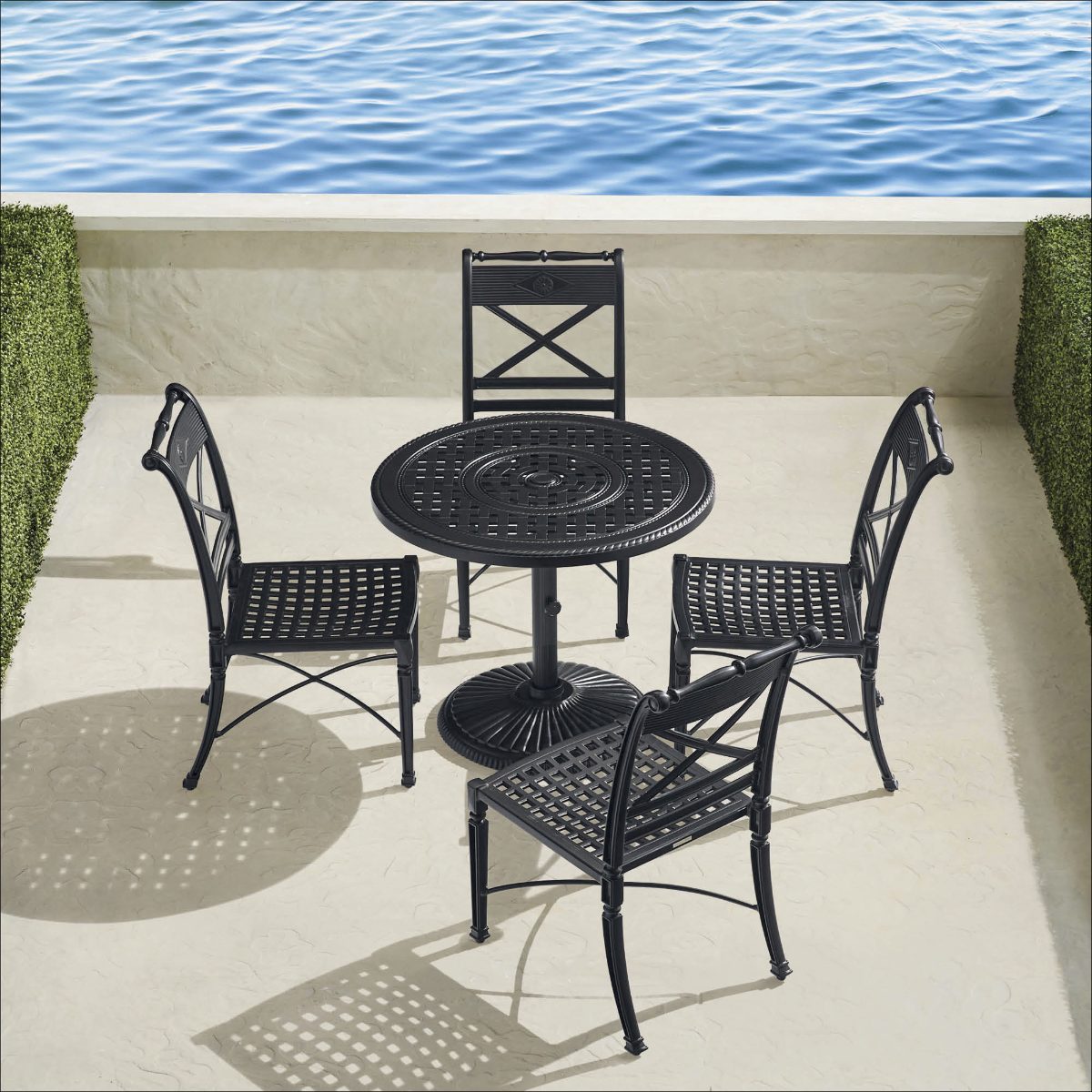 Carlisle 5-pc. Pedestal Bistro Table Set