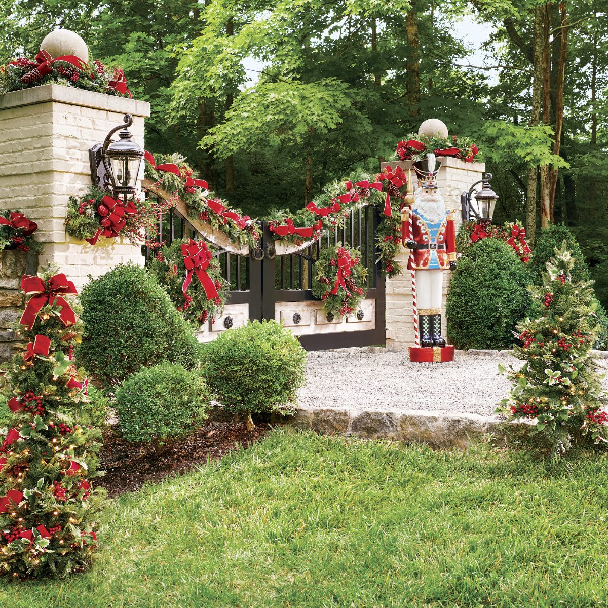 Alternative view of Christmas Cheer 3 ft. Pathway Trees, Set of Two