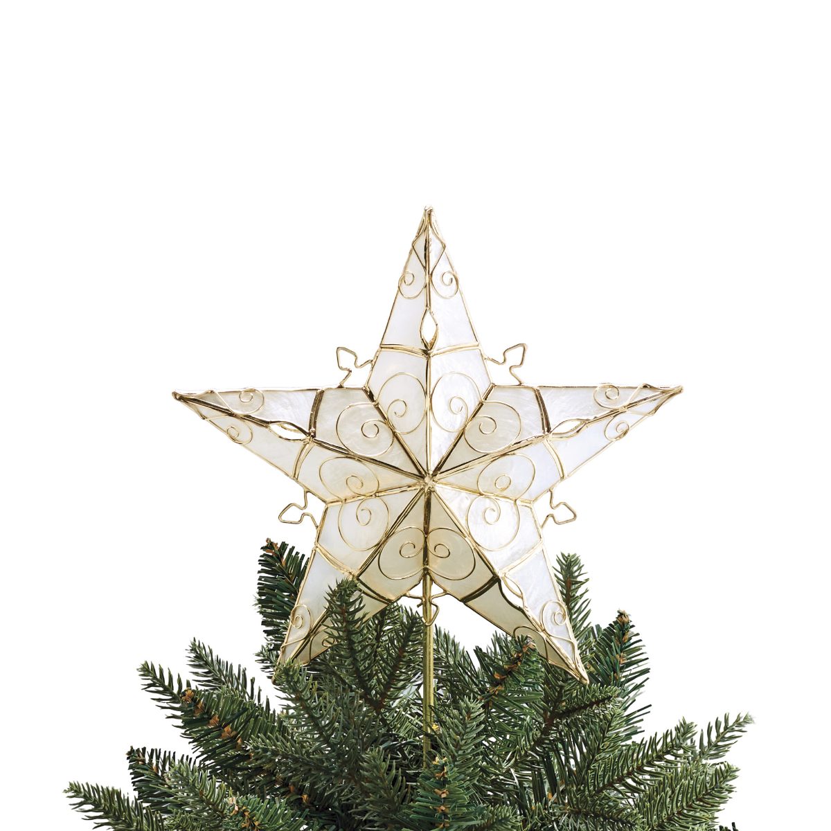 Capiz Star Tree Topper