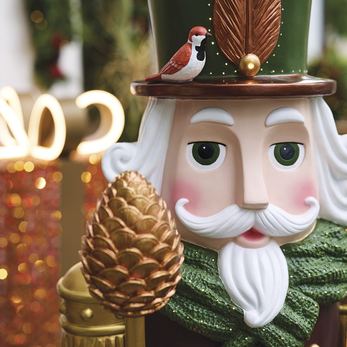 5 ft. LED Partridge Guard Nutcracker - Image 3