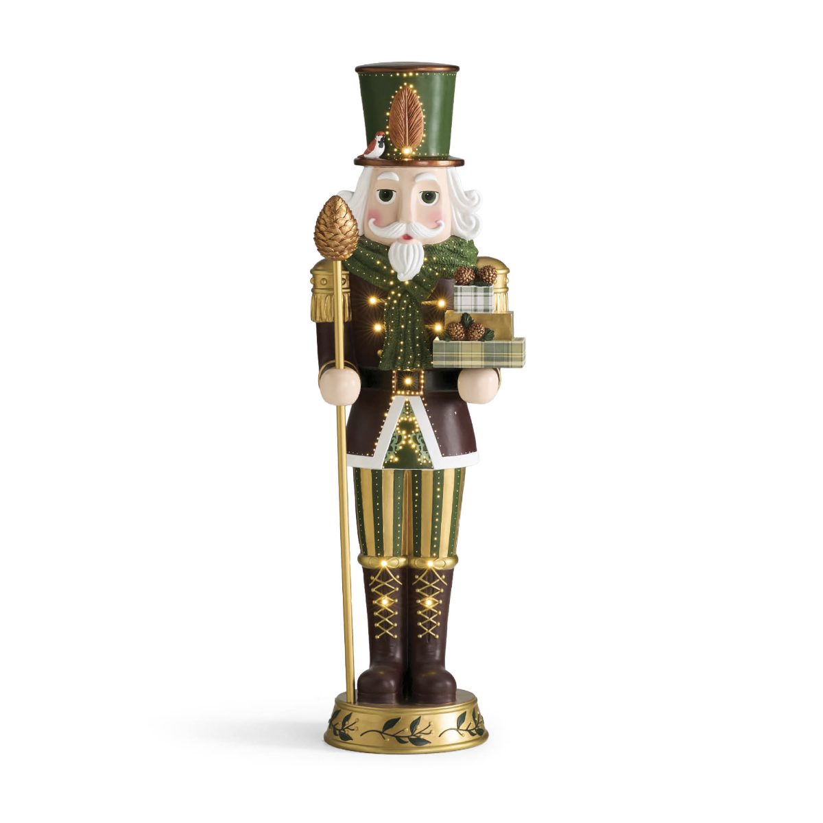 5 ft. LED Partridge Guard Nutcracker - Image 4