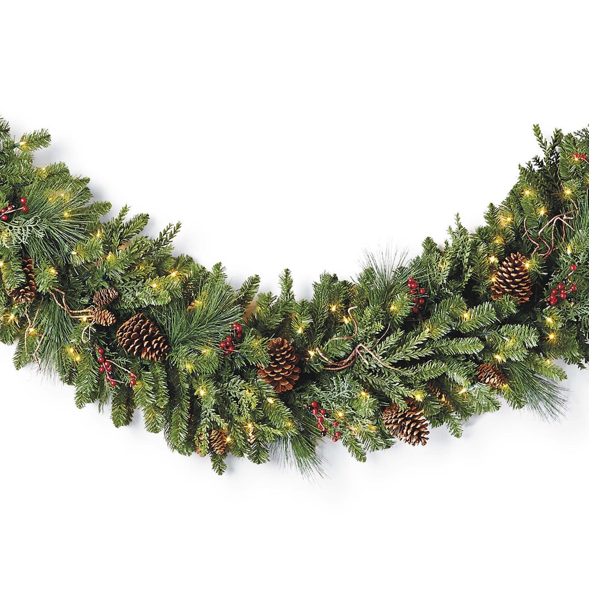 Christmas Cheer 9' Corded Garland - Image 4