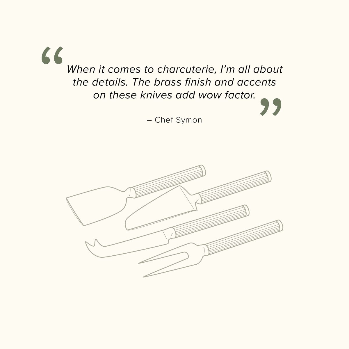 Chef Symon Cheese Knives, Set of Four - Image 3