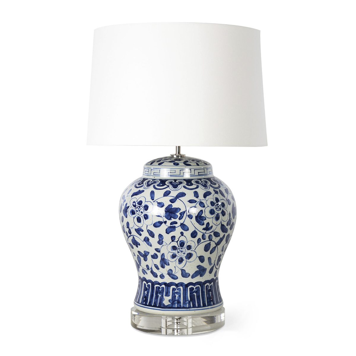 Blue Chinois Handpainted Table Lamp