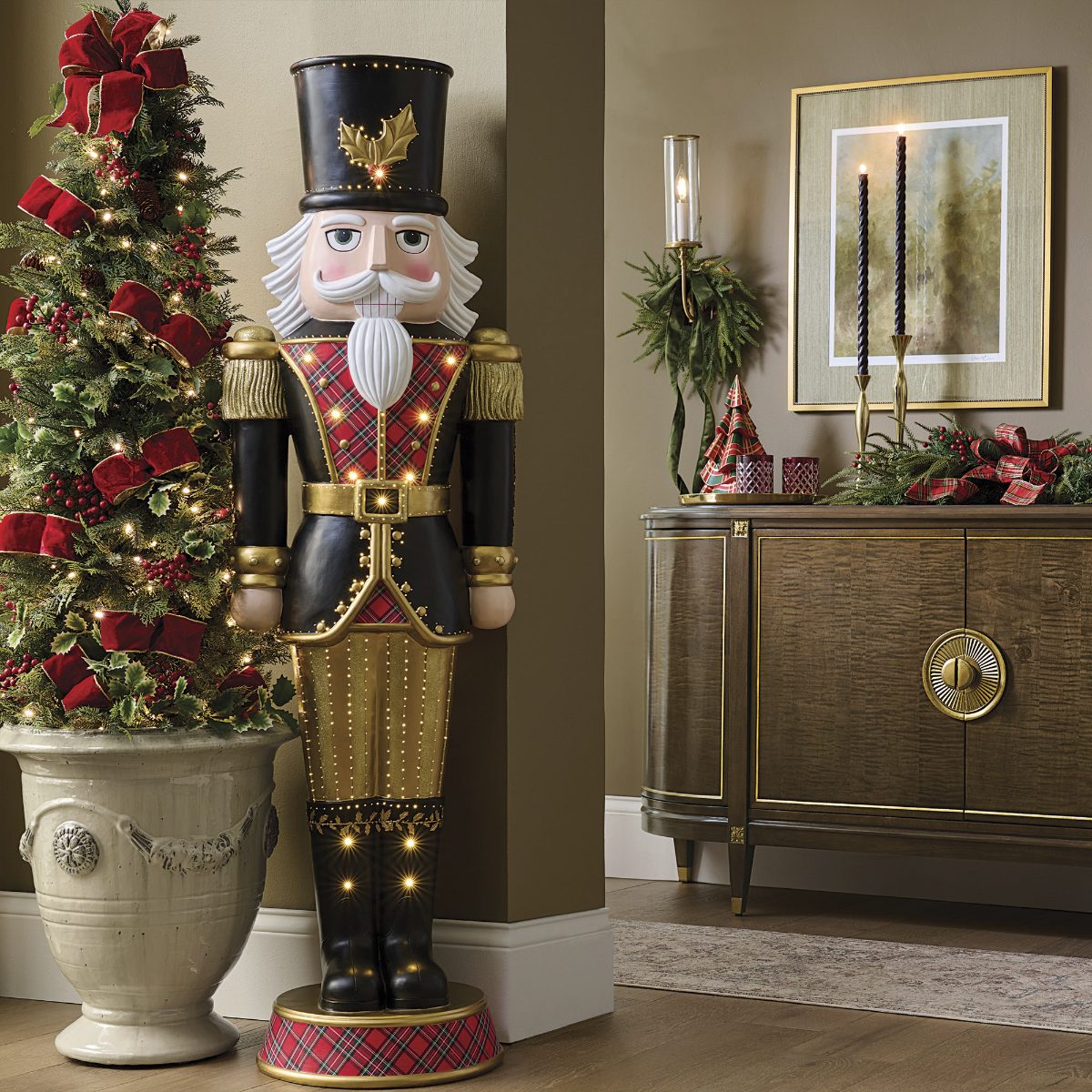 Alternative view of 5 ft. LED Sir Christmas Nutcracker