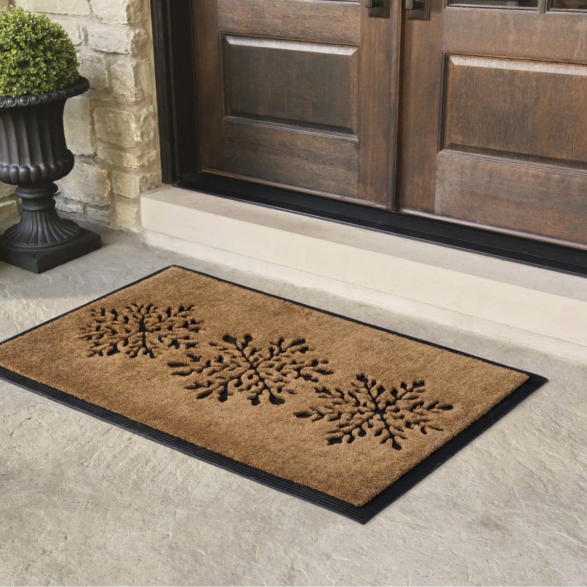 Alternative view of Snowfall Door Mat