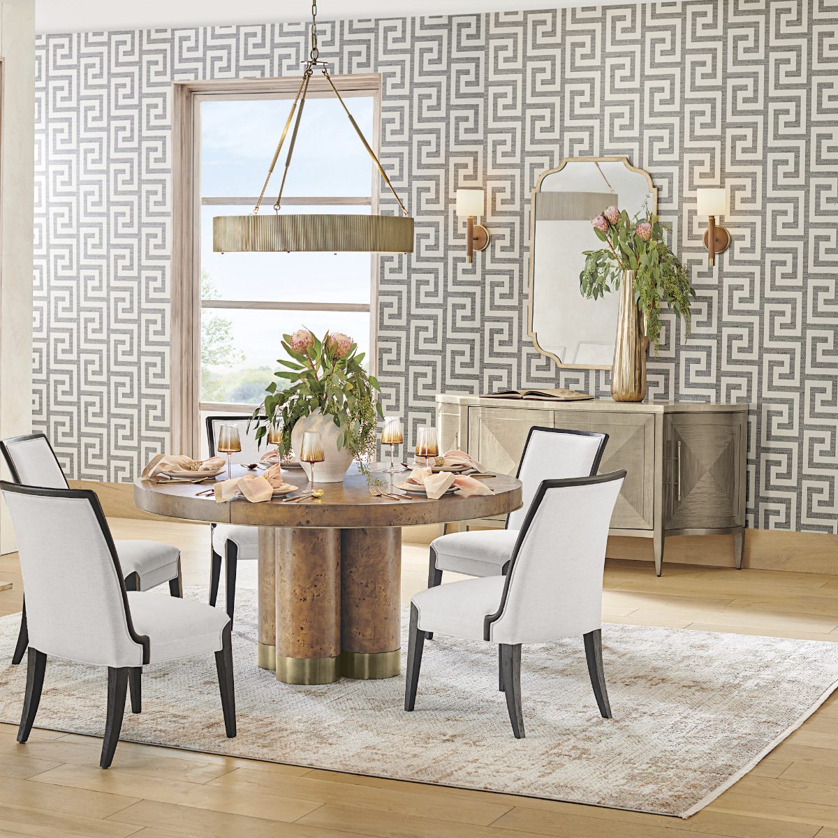 Alternative view of Brando Extendable Round Dining Table (60"–80")