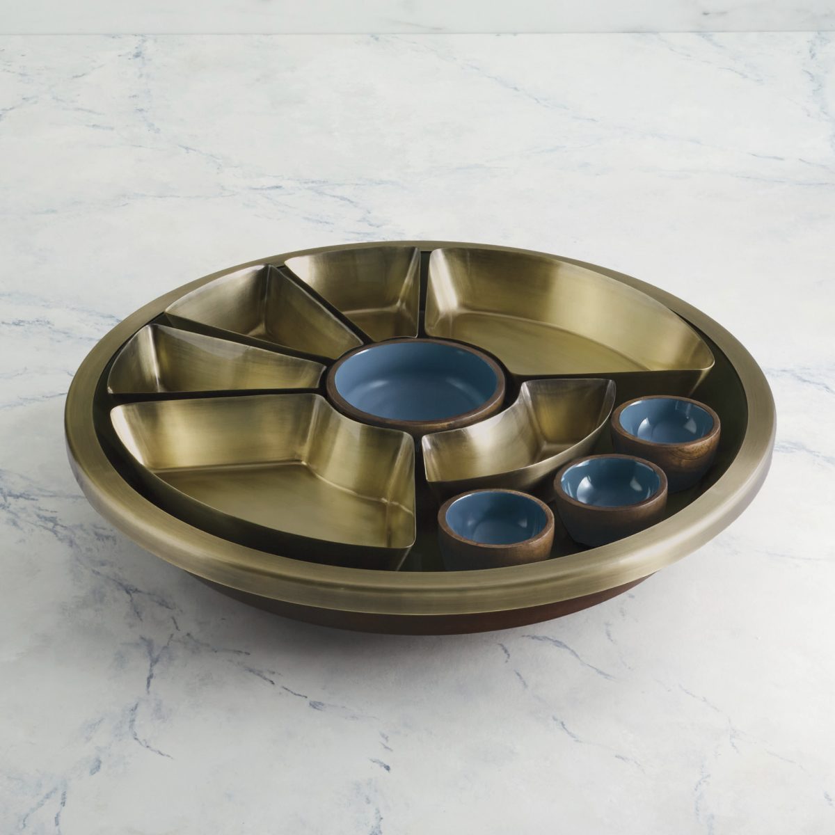 Alternative view of Chef Symon Lazy Susan with Snack Servers