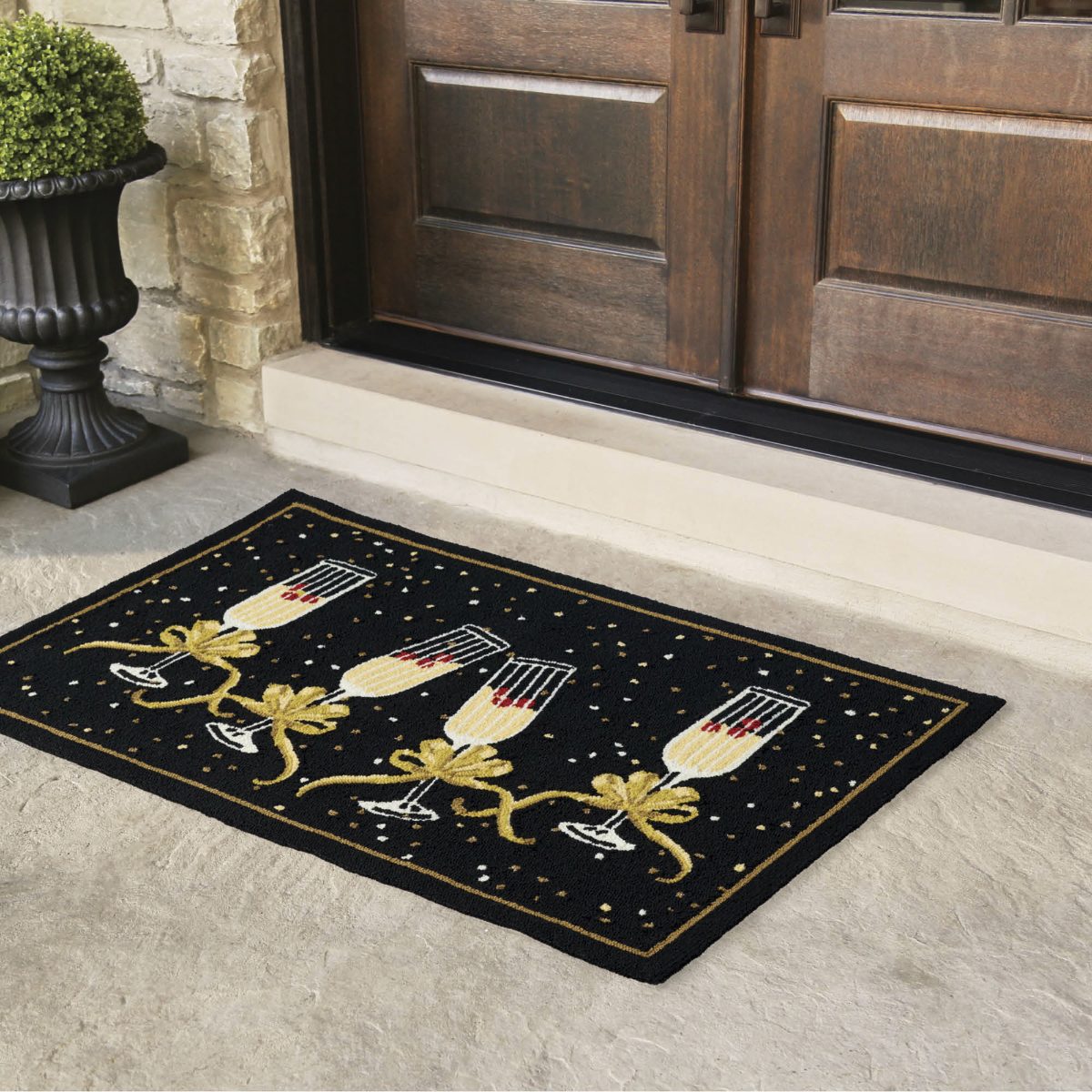 Alternative view of Champagne Shimmer Door Mat