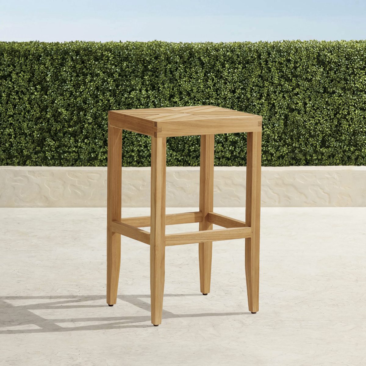 Westport Bar Stool in Weathered Teak