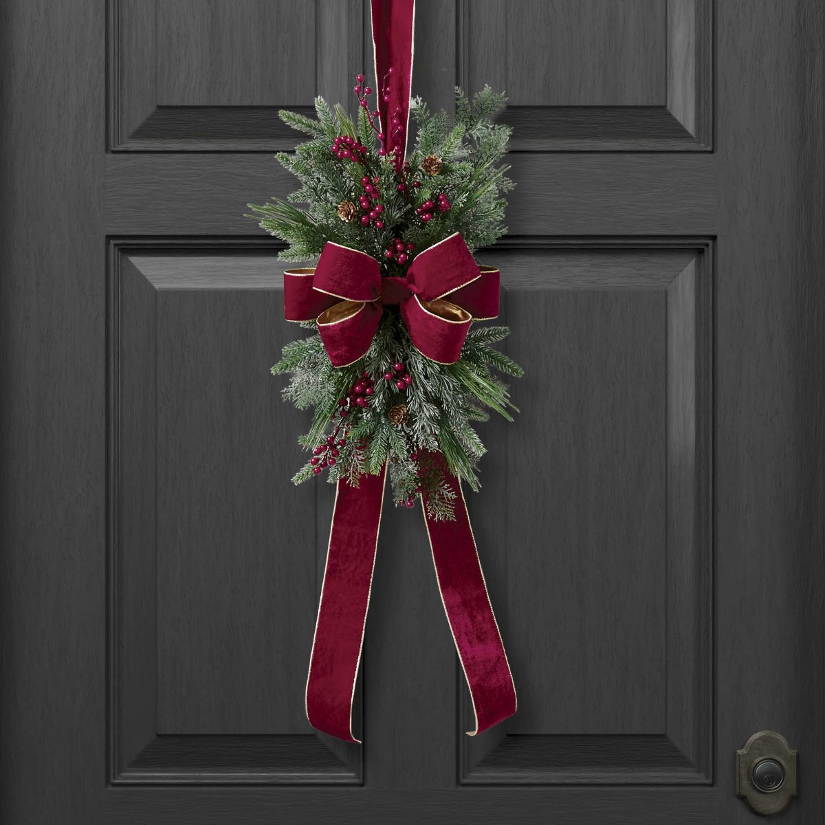 Alternative view of Christmas Cheer Dual-Sided Door Swag