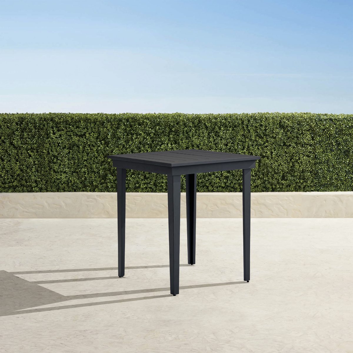 Windsor Aluminum Bar Table in Matte Black Aluminum